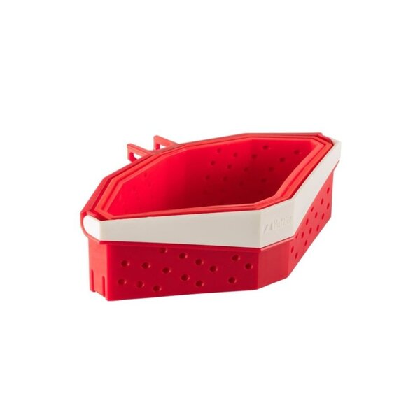 Clip-On Red Boil Baskets For Cooking & Draining Stackable & Multi-Color Kitchen - Picture 2 of 3